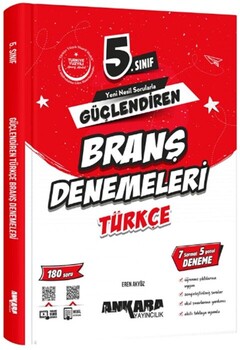  Ankara Yayıncılık 5. Sınıf Türkçe Güçlendiren Branş Denemeleri