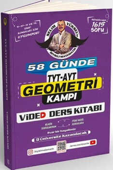  Bıyıklı Matematik 58 Günde TYT AYT Geometri Kampı Video Ders Kitabı