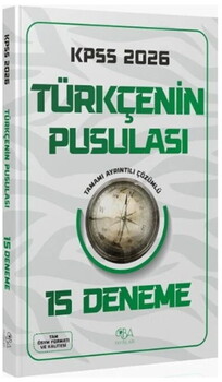  CBA Yayınları 2026 KPSS Türkçenin Pusulası 15 Deneme