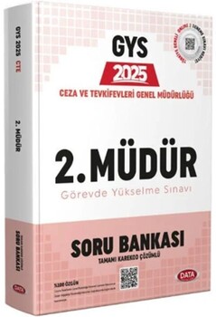  Data Yayınları 2025 Ceza ve Tevkifevleri Ceza İnfaz Kurumu 2. Müdürlük GYS Soru Bankası