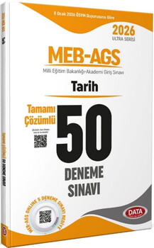  Data Yayınları 2026 MEB AGS Tarih Tamamı Çözümlü 50 Deneme