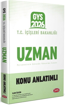 Data Yayınları 2026 T.C. İçişleri Bakanlığı Uzman GYS Konu Anlatımlı