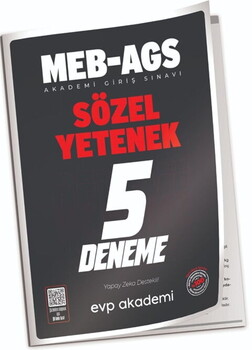 EVP Akademi MEB AGS Sözel Yetenek 5 Deneme