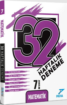  Pruva Akademi 7. Sınıf Matematik 32 Haftalık Deneme