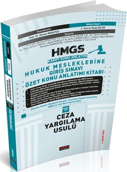  Savaş Yayınları 2026 HMGS Ceza Yargılama Usulü Özet Konu Anlatımı