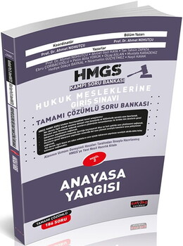  Savaş Yayınları HMGS Kampı Anayasa Yargısı Soru Bankası