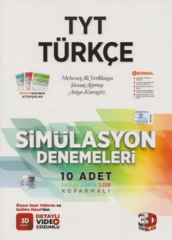  3D Yayınları TYT Türkçe Simülasyon 10 Deneme