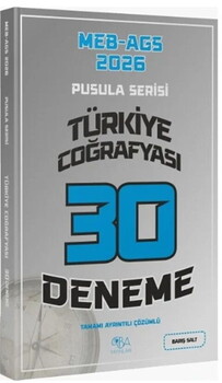  CBA Yayınları 2026 MEB AGS Türkiye Coğrafyası 30 Deneme