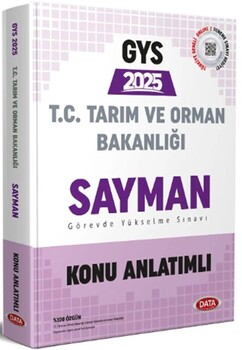  Data Yayınları 2025 GYS Tarım ve Orman Bakanlığı Sayman Konu Anlatımlı