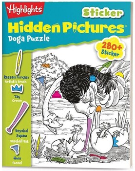  Dikkat Atölyesi Yayınları Sticker Hidden Pictures 2li Set 4-7 Yaş