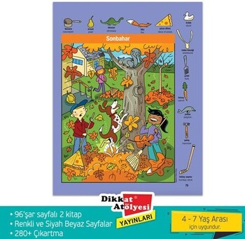  Dikkat Atölyesi Yayınları Sticker Hidden Pictures 2li Set 4-7 Yaş