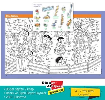  Dikkat Atölyesi Yayınları Sticker Hidden Pictures 2li Set 4-7 Yaş