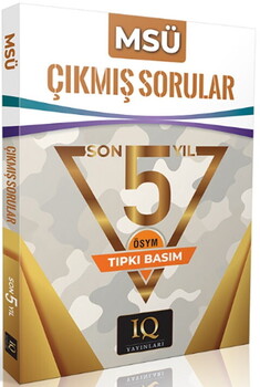  IQ Yayınları MSÜ Son 5 Yıl Çıkmış Sorular