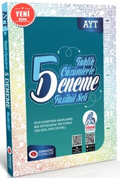  Karaağaç Yayınları AYT Taktik Çözümlerle 5 Deneme Fasikül Seti