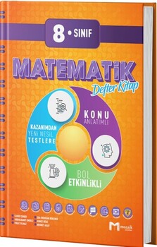  Mozaik Yayınları 8. Sınıf Matematik Defter Kitap