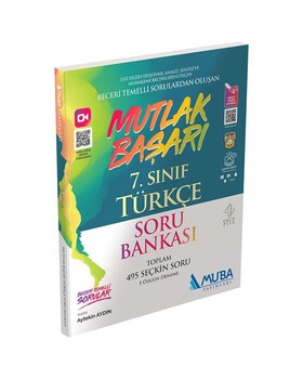  Muba Yayınları 7. Sınıf Mutlak Başarı Türkçe Soru Bankası