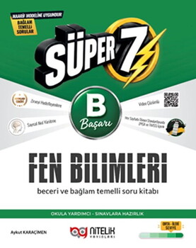 Nitelik Yayınları 7. Sınıf Fen Bilimleri B Beceri ve Bağlam Temelli Soru Kitabı