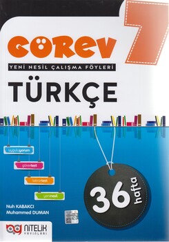  Nitelik Yayınları 7. Sınıf Türkçe Görev Yeni Nesil Çalışma Föyleri