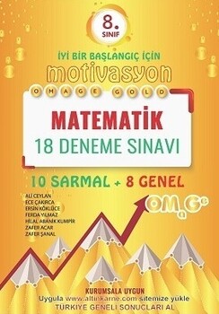 Omage Yayınları 8. Sınıf Matematik Gold 18 Deneme