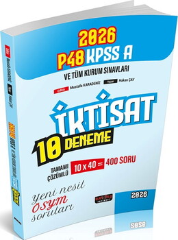 Savaş Yayınları 2026 KPSS A Grubu P48 İktisat 10 Deneme