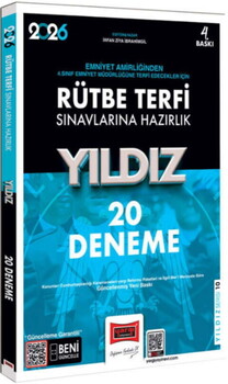  Yargı Yayınları 2026 Rütbe Terfi Sınavlarına Hazırlık Yıldız 20 Deneme