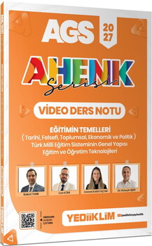 Yediiklim 2027 AGS Ahenk Serisi Eğitimin Temelleri  ve Temel Kavramlar Türk Milli Eğitim Sisteminin Genel Yapısı Eğitim ve Öğren
