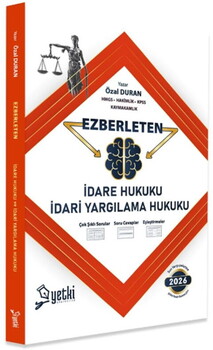  Yetki Yayınları 2026 Ezberleten İdare Hukuku ve İdare Yargılama Hukuku