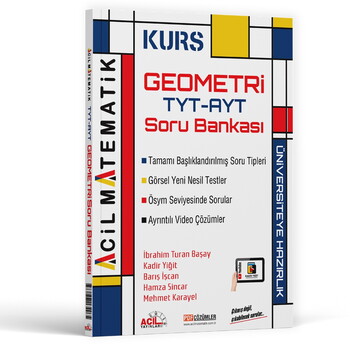  Acil Yayınları TYT AYT Geometri KURS Soru Bankası