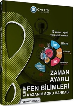  Çanta Yayınları 8. Sınıf Fen Bilimleri Zaman Ayarlı Kazanım Soru Bankası