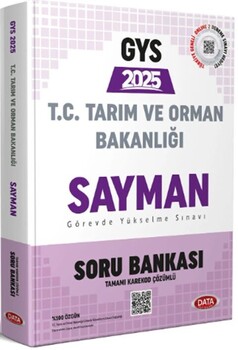  Data Yayınları 2025 GYS Tarım ve Orman Bakanlığı Sayman Soru Bankası