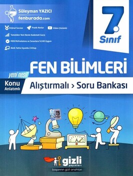  Gizli Yayınları 7. Sınıf Fen Bilimleri Alıştırmalı Soru Bankası