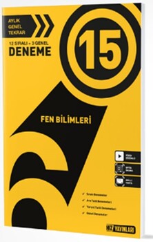  Hız Yayınları 6. Sınıf Fen Bilgisi 15 li Deneme