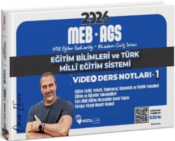  Hoca Kafası 2026 MEB AGS Eğitim Bilimleri ve Türk Milli Eğitim Sistemi Video Ders Notları 1