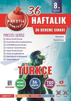  Omage Yayınları 8. Sınıf Türkçe Haftalık Deneme
