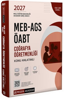  Pegem Yayınları 2027 MEB AGS ÖABT Coğrafya Öğretmenliği Konu Anlatımlı