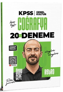  Retro Yayıncılık KPSS Coğrafya Genel Kültür 20 li Deneme