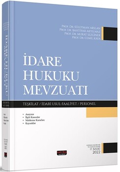  Savaş Yayınları İdare Hukuku Mevzuatı
