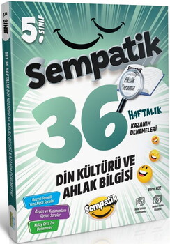  Ünlüler Karması 5. Sınıf Din Kültürü ve Ahlak Bilgisi Sempatik 36 Haftalık Kazanım Denemeleri