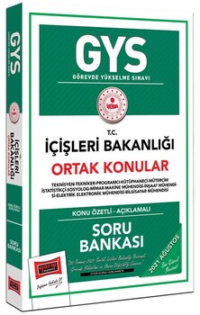  Yargı Yayınları GYS İçişleri Bakanlığı Ortak Konular Konu Özetli Soru Bankası