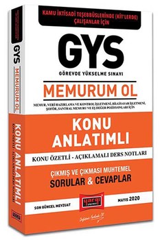  Yargı Yayınları GYS Kamu İdari Teşebbüslerinde KİTlerde Çalışanlar İçin MEMURUM OL Konu Anlatımlı