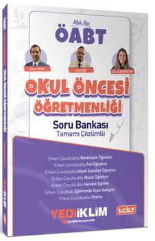 Yediiklim Yayınları 2027 MEB AGS ÖABT Okul Öncesi Öğretmenliği Tamamı Çözümlü Soru Bankası  – Cilt 1