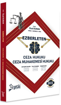  Yetki Yayınları 2026 Ezberleten Ceza Hukuku ve Ceza Muhakemesi Hukuku