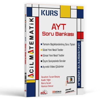  Acil Yayınları AYT Matematik KURS Soru Bankası