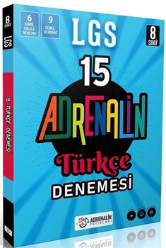  Adrenalin Yayınları 8. Sınıf LGS Türkçe 15 Branş Denemesi