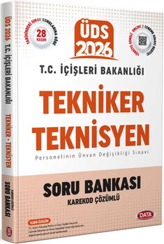  Data Yayınları 2026 T.C. İçişleri Bakanlığı Tekniker ve Teknisyen Soru Bankası
