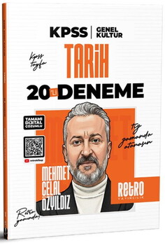  Retro Yayıncılık KPSS Tarih Genel Kültür 20 li Deneme