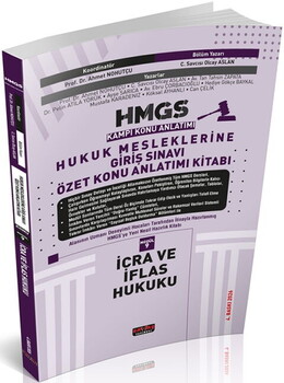  Savaş Yayınları 2026 HMGS İcra ve İflas Hukuku Özet Konu Anlatımı