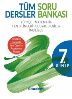  Tudem Yayınları 7. Sınıf Tüm Dersler Soru Bankası