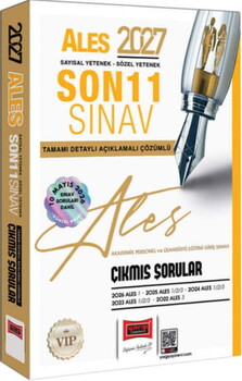 Yargı Yayınları 2027 ALES Sayısal Sözel Yetenek Son 11 Sınav Tamamı Çözümlü Çıkmış Sorular