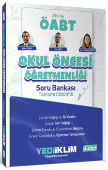 Yediiklim Yayınları 2027 MEB AGS ÖABT Okul Öncesi Öğretmenliği Tamamı Çözümlü Soru Bankası  – Cilt 2